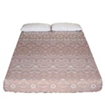 Boho Tan Lace Fitted Sheet (Queen Size)