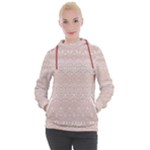Boho Tan Lace Women s Hooded Pullover