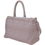 Boho Tan Lace Duffel Travel Bag