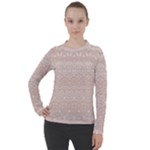 Boho Tan Lace Women s Pique Long Sleeve Tee