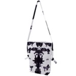 Rorschach Inkblot Pattern Folding Shoulder Bag