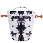 Rorschach Inkblot Pattern Drawstring Bucket Bag