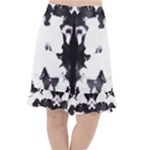 Rorschach Inkblot Pattern Fishtail Chiffon Skirt
