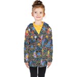 Abstract Paint Splatters Kids  Double Breasted Button Coat