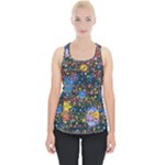 Abstract Paint Splatters Piece Up Tank Top