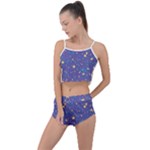 Starry Night Purple Summer Cropped Co-Ord Set