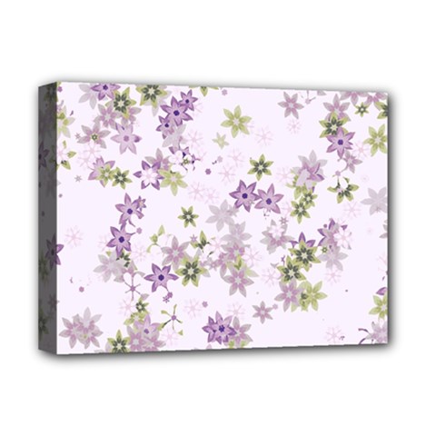Purple Wildflower Print Deluxe Canvas 16  x 12  (Stretched)  from ArtsNow.com