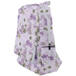 Purple Wildflower Print Travelers  Backpack