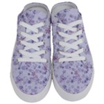 Pastel Purple Floral Pattern Half Slippers