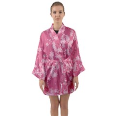 Long Sleeve Satin Kimono 