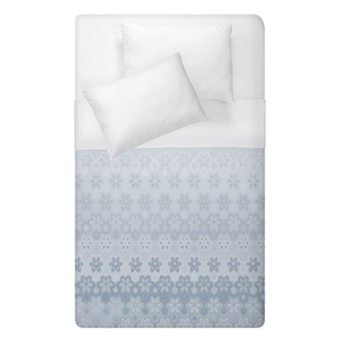 Faded Blue Floral Print Duvet Cover (Single Size) from ArtsNow.com
