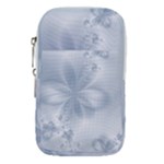 Faded Blue Floral Print Waist Pouch (Small)