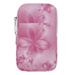 Blush Pink Floral Print Waist Pouch (Large)