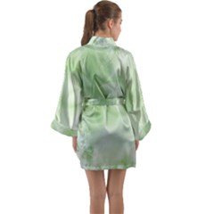 Long Sleeve Satin Kimono 