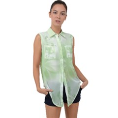 Sleeveless Chiffon Button Shirt 