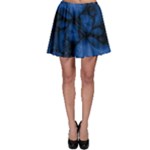 Dark Blue Abstract Pattern Skater Skirt