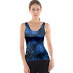 Dark Blue Abstract Pattern Tank Top