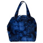 Dark Blue Abstract Pattern Boxy Hand Bag