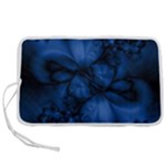 Dark Blue Abstract Pattern Pen Storage Case (L)