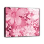 Blush Pink Watercolor Flowers Canvas 10  x 8  (Stretched)