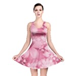 Blush Pink Watercolor Flowers Reversible Skater Dress