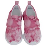 Blush Pink Watercolor Flowers Kids  Velcro No Lace Shoes