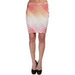 Abstract Floral Print Bodycon Skirt