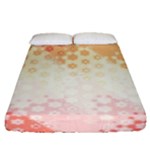 Abstract Floral Print Fitted Sheet (Queen Size)