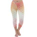 Abstract Floral Print Capri Winter Leggings 