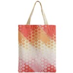 Abstract Floral Print Zipper Classic Tote Bag