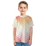 Abstract Floral Print Kids  Sport Mesh Tee