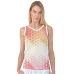 Abstract Floral Print Women s Basketball Tank Top