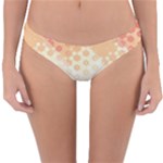 Abstract Floral Print Reversible Hipster Bikini Bottoms