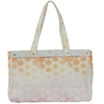 Abstract Floral Print Canvas Work Bag