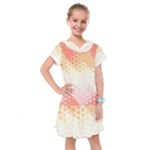 Abstract Floral Print Kids  Drop Waist Dress