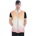 Abstract Floral Print Men s Puffer Vest