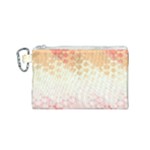 Abstract Floral Print Canvas Cosmetic Bag (Small)