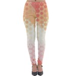 Abstract Floral Print Lightweight Velour Leggings