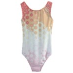 Abstract Floral Print Kids  Cut-Out Back One Piece Swimsuit