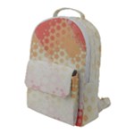 Abstract Floral Print Flap Pocket Backpack (Large)