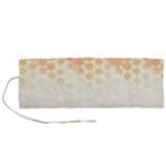 Abstract Floral Print Roll Up Canvas Pencil Holder (M)