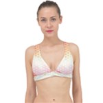 Abstract Floral Print Classic Banded Bikini Top