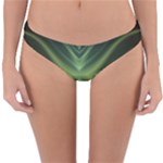Abstract Green Stripes Reversible Hipster Bikini Bottoms