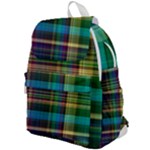 Colorful Madras Plaid Top Flap Backpack