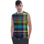 Colorful Madras Plaid Men s Regular Tank Top