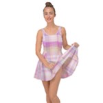 Pink Madras Plaid Inside Out Casual Dress
