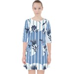 Stripes Blue White Pocket Dress