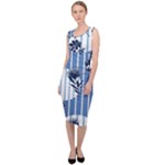 Stripes Blue White Sleeveless Pencil Dress