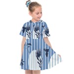 Stripes Blue White Kids  Sailor Dress