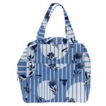 Stripes Blue White Boxy Hand Bag